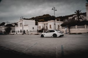 Alfa Romeo Giulia Quadrifoglio GTAm Conversion Kit by PariS'5 GaraGe - Complete Kit - FRP/ Carbon Fiber Combo